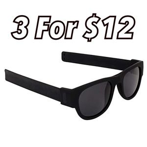 3 Black Slap on Sunglasses Bundle